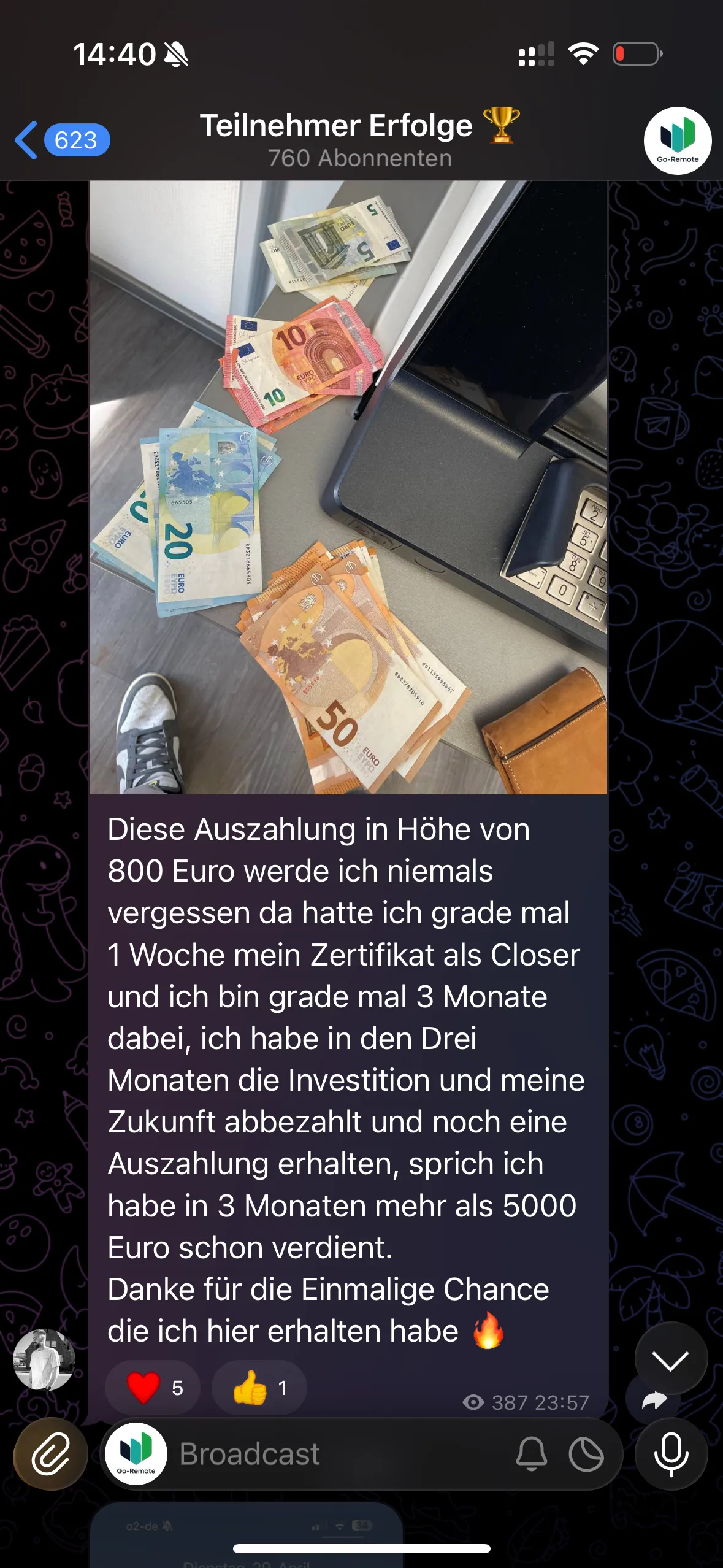 Ergebnis aus der GoRemote Community 3