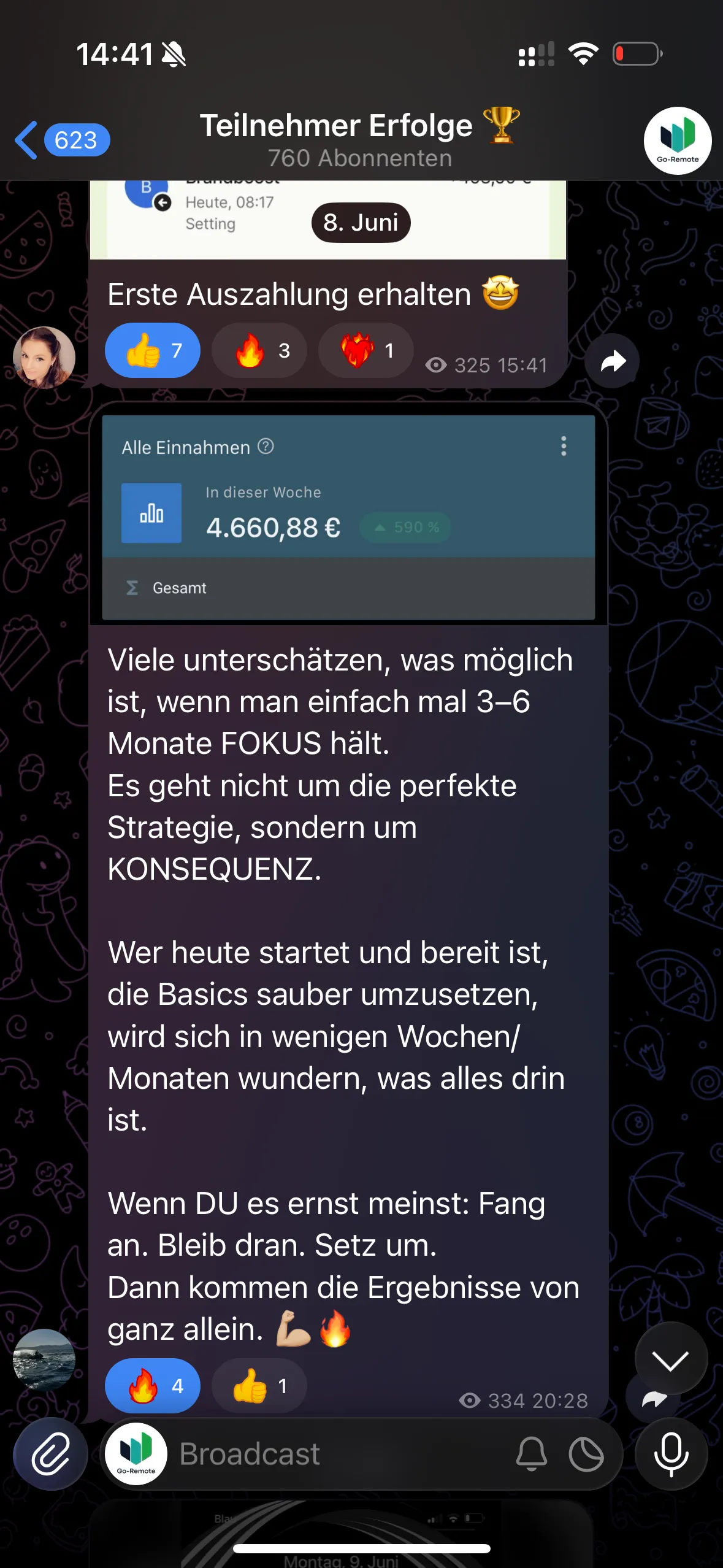 Ergebnis aus der GoRemote Community 11