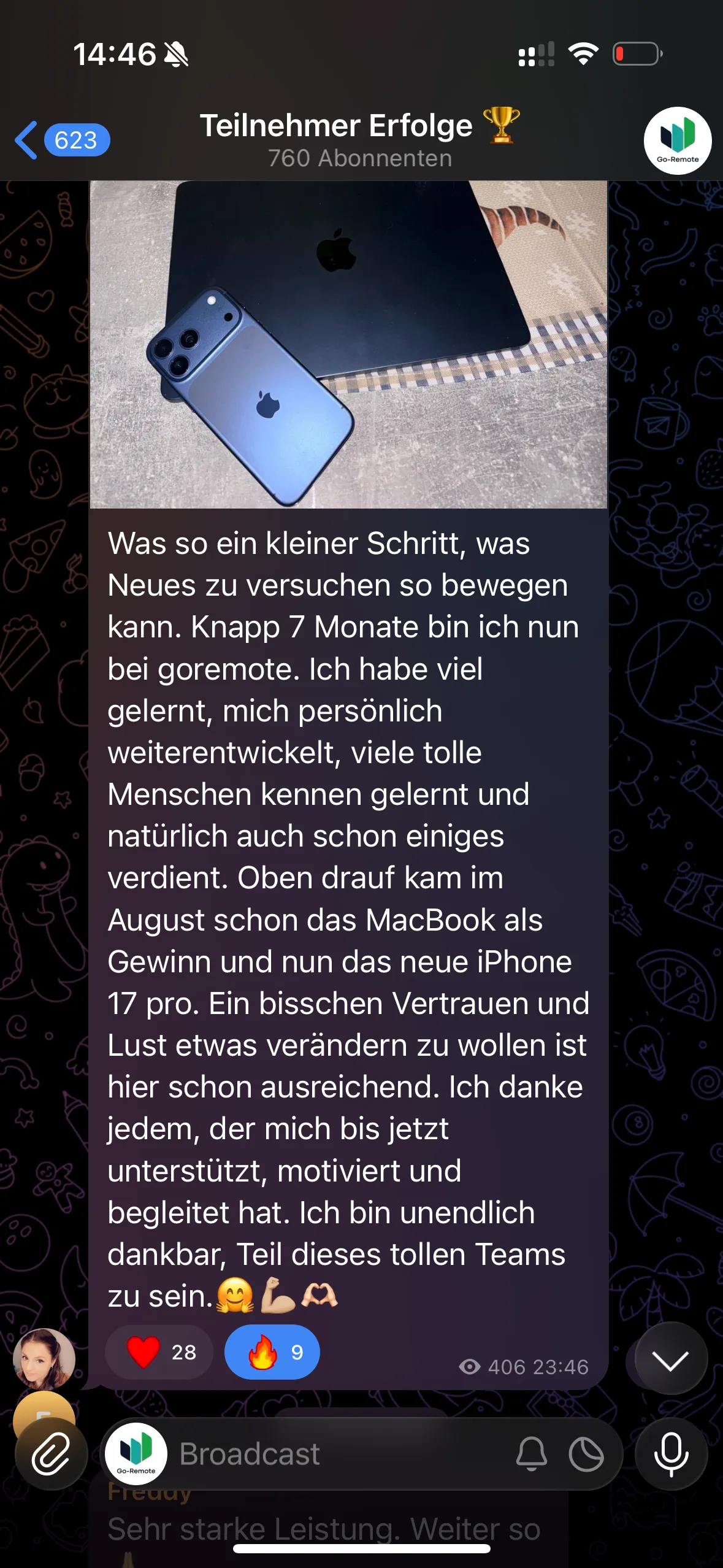 Ergebnis aus der GoRemote Community 23
